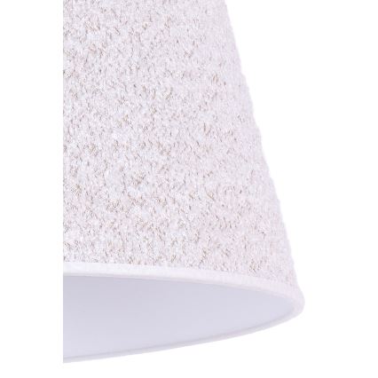 Duolla - Настолна лампа BOUCLE 1xE27/15W/230V Ø 28 см бял/дърво