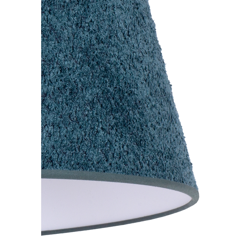 Duolla - Настолна лампа BOUCLE 1xE27/15W/230V Ø 28 см тюркоаз/дърво