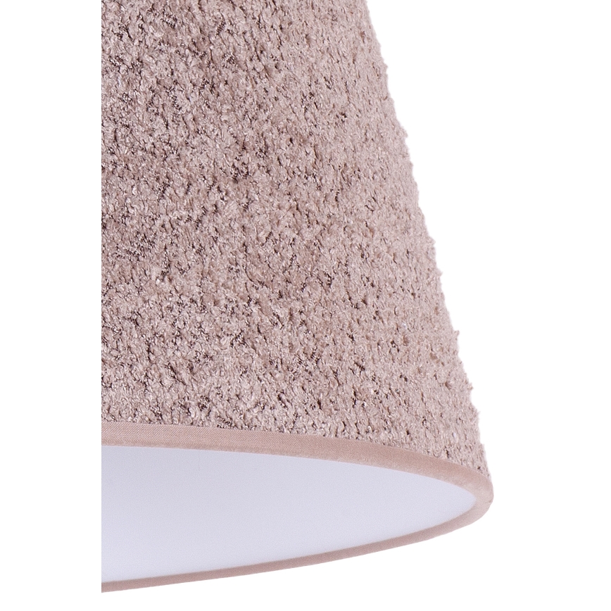 Duolla - Настолна лампа BOUCLE 1xE27/15W/230V Ø 28 см кафяв/дърво