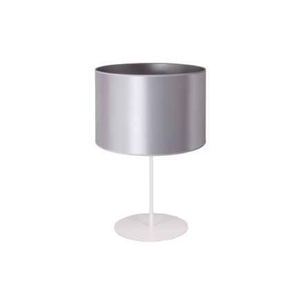 Duolla - Настолна лампа CANNES 1xE14/15W/230V Ø 20 см сребрист/бял