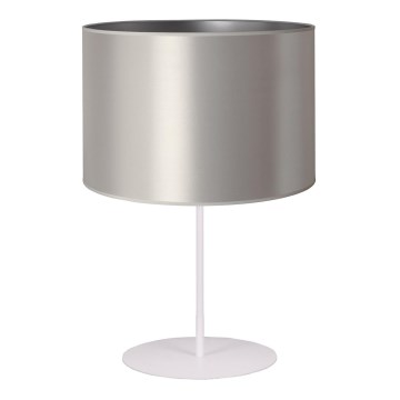 Duolla - Настолна лампа CANNES 1xE14/15W/230V Ø 20 см сребрист/бял