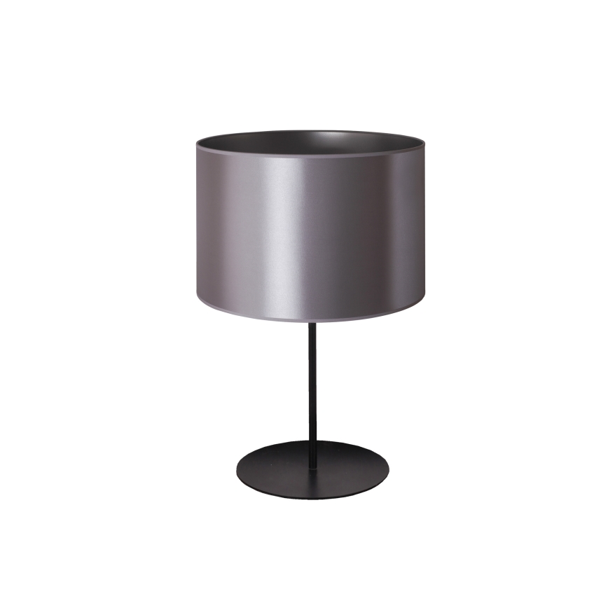 Duolla - Настолна лампа CANNES 1xE14/15W/230V Ø 20 см сребрист/черен