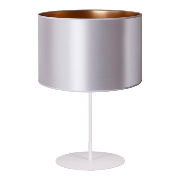 Duolla - Настолна лампа CANNES 1xE14/15W/230V Ø 20 см сребрист/меден/бял