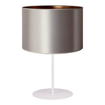 Duolla - Настолна лампа CANNES 1xE14/15W/230V Ø 20 см сребрист/меден/бял