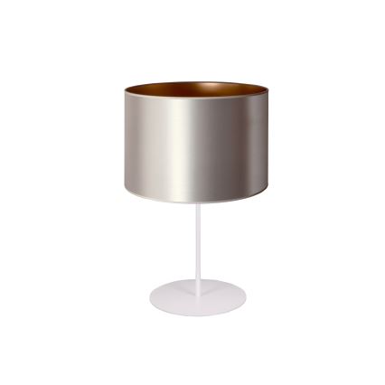 Duolla - Настолна лампа CANNES 1xE14/15W/230V Ø 20 см сребрист/меден/бял