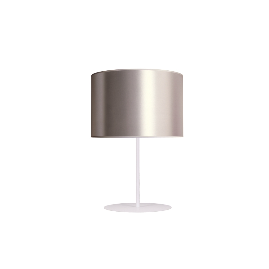 Duolla - Настолна лампа CANNES 1xE14/15W/230V Ø 20 см сребрист/меден/бял
