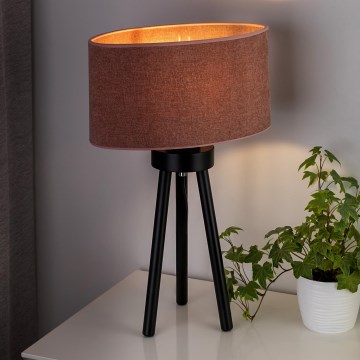 Duolla - Настолна лампа OVAL 1xE27/15W/230V Ø 30 см розов