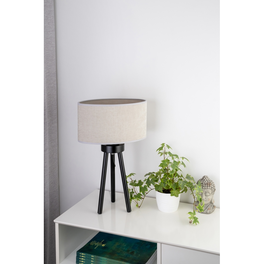 Duolla - Настолна лампа OVAL 1xE27/15W/230V Ø 30 см сив