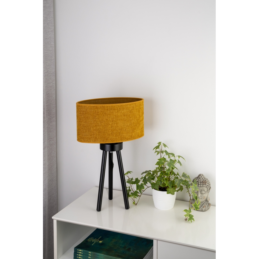 Duolla - Настолна лампа OVAL 1xE27/15W/230V Ø 30 см кафяв
