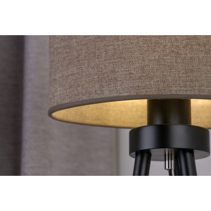 Duolla - Настолна лампа OVAL 1xE27/15W/230V Ø 30 см кафяв