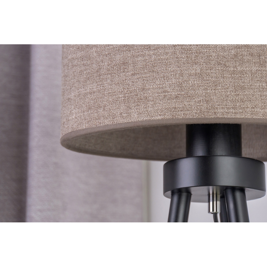 Duolla - Настолна лампа OVAL 1xE27/15W/230V Ø 30 см кафяв