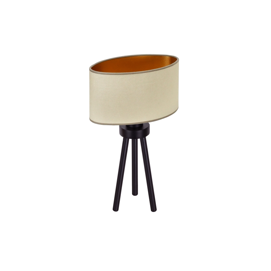 Duolla - Настолна лампа OVAL VEGAN 1xE27/15W/230V Ø 30 см бежов