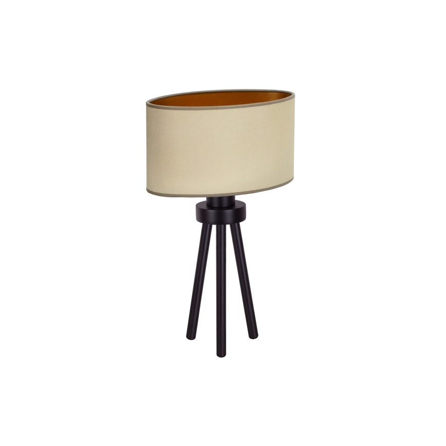 Duolla - Настолна лампа OVAL VEGAN 1xE27/15W/230V Ø 30 см бежов