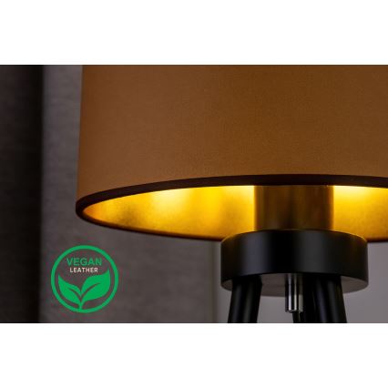 Duolla - Настолна лампа OVAL VEGAN 1xE27/15W/230V Ø 30 см кафяв