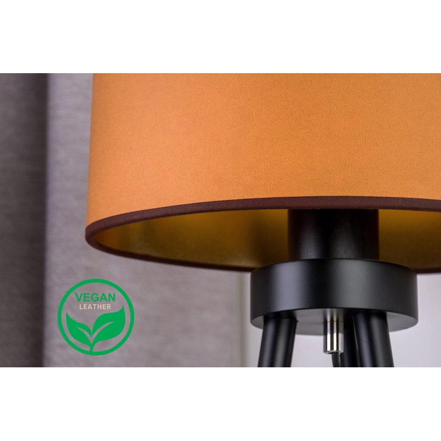 Duolla - Настолна лампа OVAL VEGAN 1xE27/15W/230V Ø 30 см кафяв