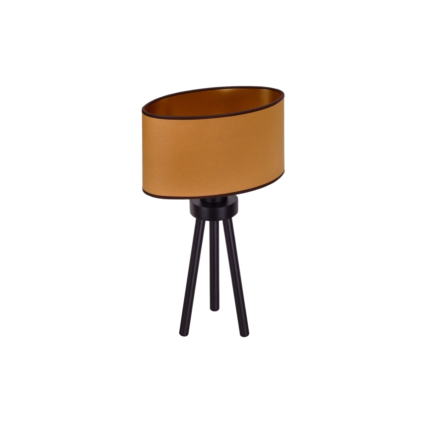 Duolla - Настолна лампа OVAL VEGAN 1xE27/15W/230V Ø 30 см кафяв