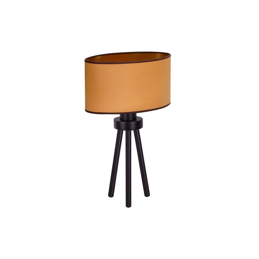 Duolla - Настолна лампа OVAL VEGAN 1xE27/15W/230V Ø 30 см кафяв