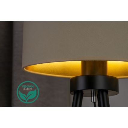 Duolla - Настолна лампа OVAL VEGAN 1xE27/15W/230V Ø 30 см кремав