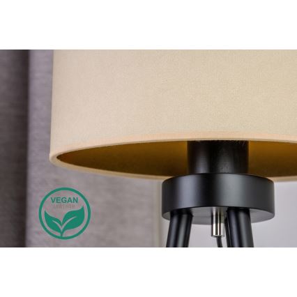Duolla - Настолна лампа OVAL VEGAN 1xE27/15W/230V Ø 30 см кремав