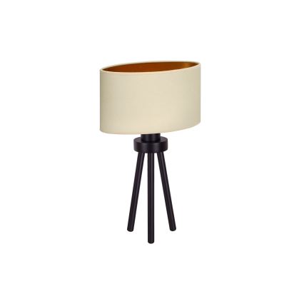 Duolla - Настолна лампа OVAL VEGAN 1xE27/15W/230V Ø 30 см кремав
