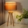 Duolla - Настолна лампа WOOD BOHO 1xE27/15W/230V Ø 25 см меден/кафяв/бежов