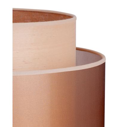 Duolla - Настолна лампа WOOD BOHO 1xE27/15W/230V Ø 25 см меден/кафяв/бежов