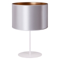 Duolla - Настолна лампа CANNES 1xE14/15W/230V 20 см сребриста/медена/бяла