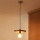 Duolla - Пендант на кабел IRONLINE 1xE27/15W/230V Ø 30 cm меден/черен