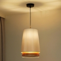 Duolla - Пендел BELL SHINY 1xE27/15W/230V Ø 25 см бял/меден