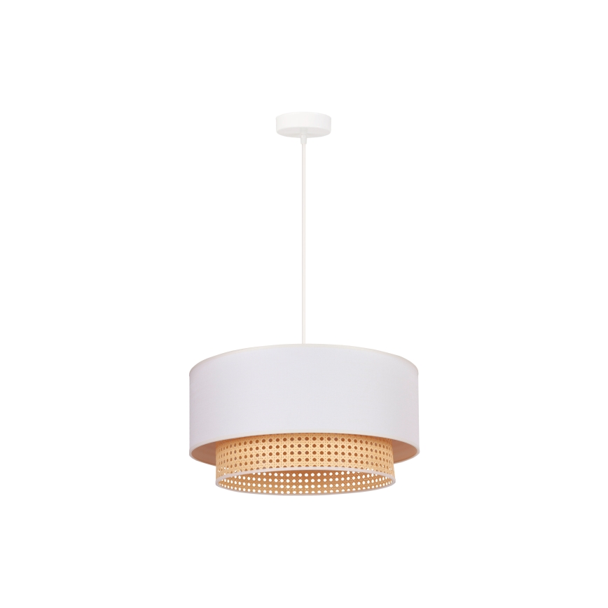 Duolla - Пендел BOHO 1xE27/15W/230V Ø 45 см кремав/ратанов