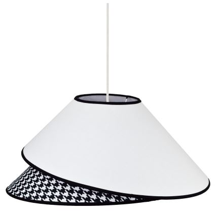 Duolla - Пендел COCO 1xE27/40W/230V Ø 50 см бял/черен