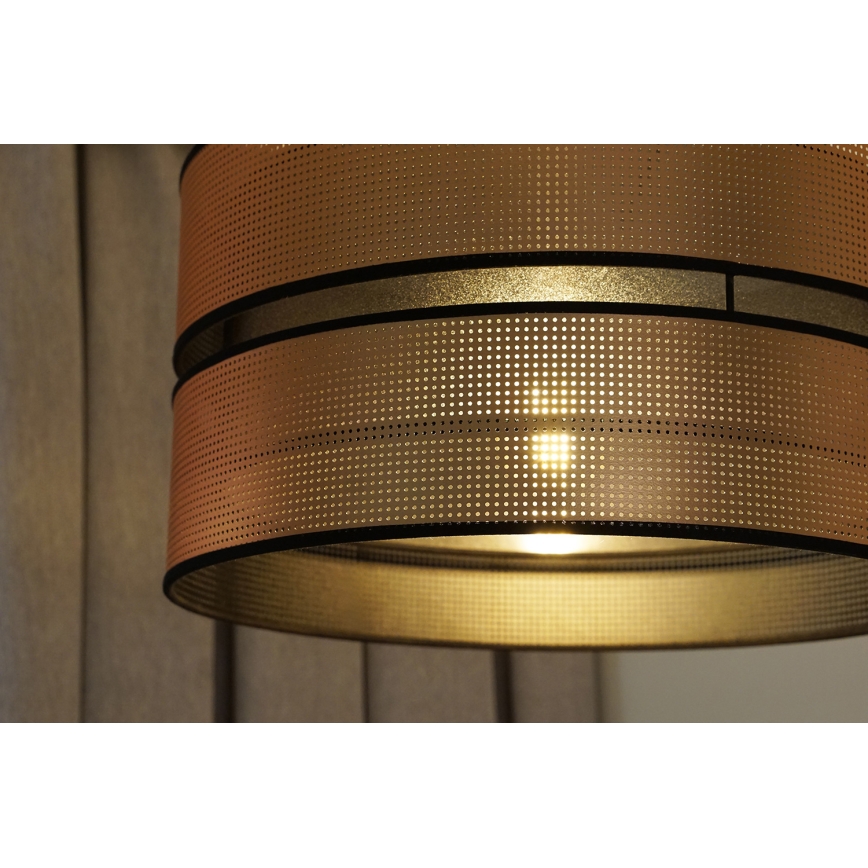Duolla - Пендел COPPER SHINY 1xE27/15W/230V Ø 40 см меден/черен