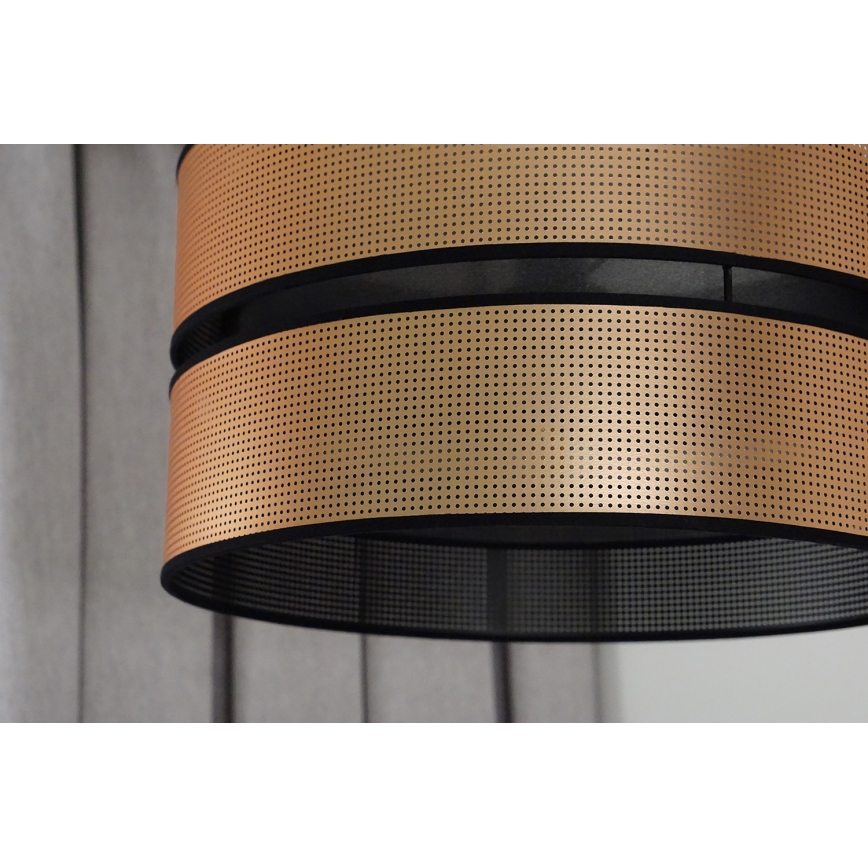 Duolla - Пендел COPPER SHINY 1xE27/15W/230V Ø 40 см меден/черен