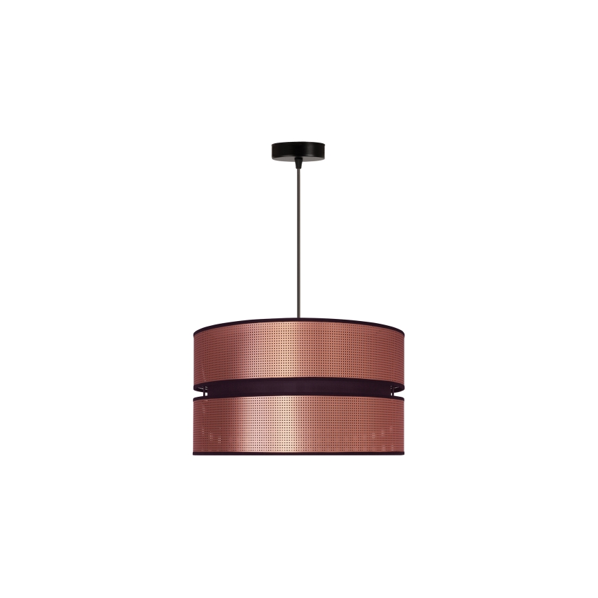 Duolla - Пендел COPPER SHINY 1xE27/15W/230V Ø 40 см меден/черен