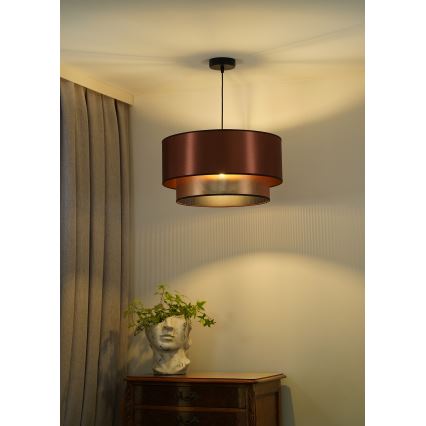 Duolla - Пендел COPPER SHINY 1xE27/15W/230V Ø 45 см меден