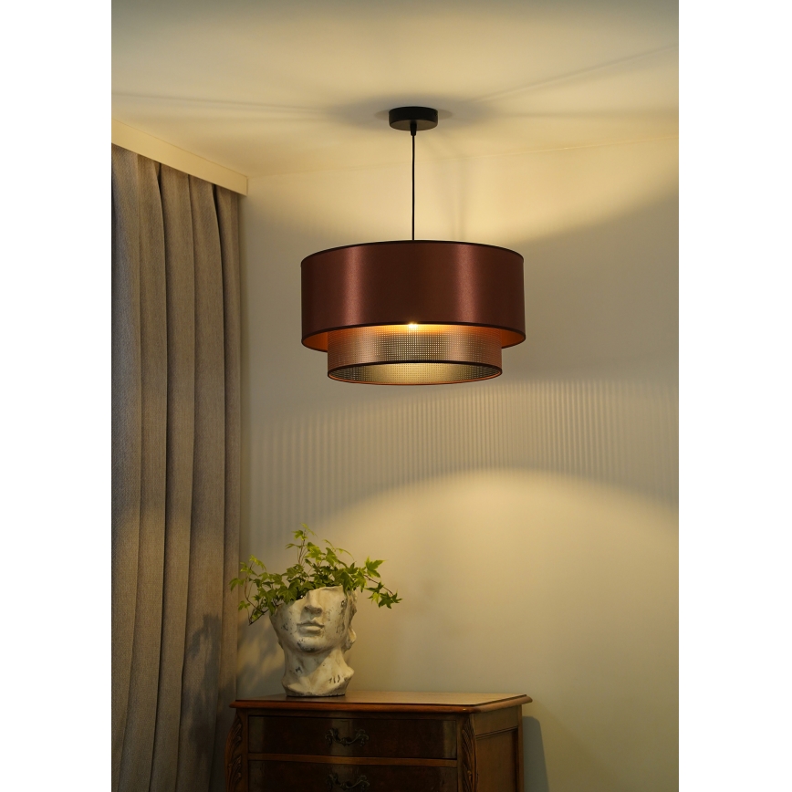 Duolla - Пендел COPPER SHINY 1xE27/15W/230V Ø 45 см меден