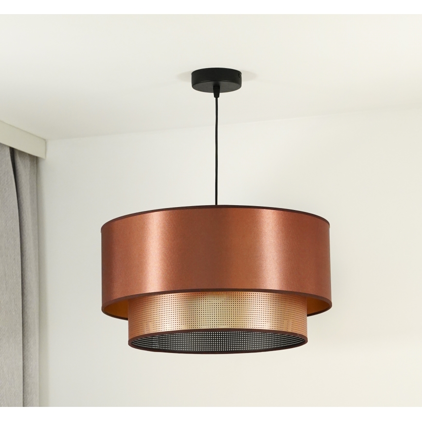 Duolla - Пендел COPPER SHINY 1xE27/15W/230V Ø 45 см меден
