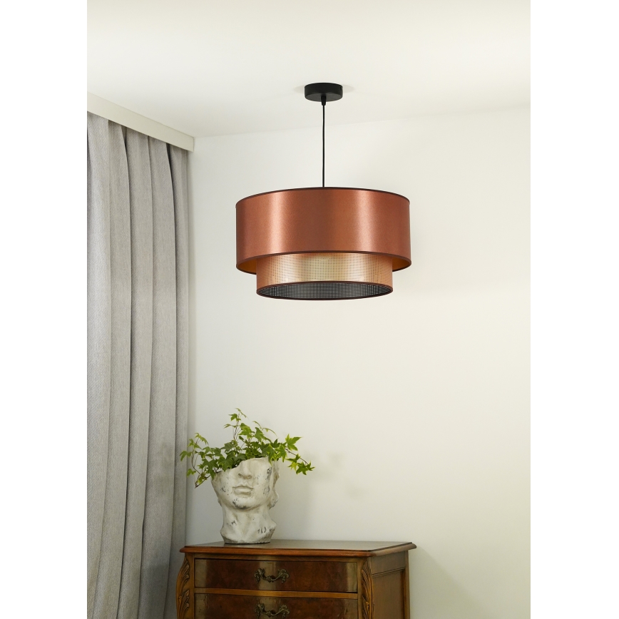 Duolla - Пендел COPPER SHINY 1xE27/15W/230V Ø 45 см меден