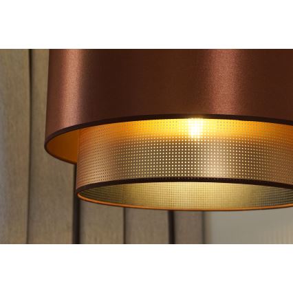 Duolla - Пендел COPPER SHINY 1xE27/15W/230V Ø 45 см меден