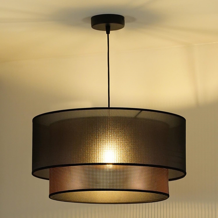 Duolla - Пендел COPPER SHINY 1xE27/15W/230V Ø 45 см кафяв/меден