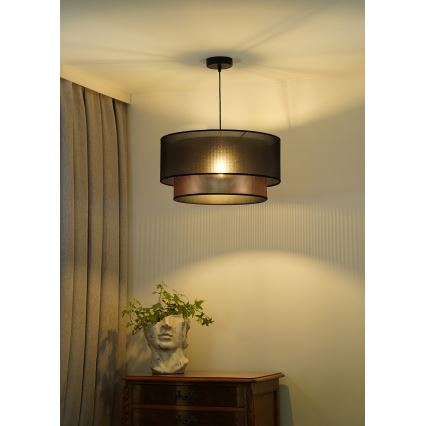 Duolla - Пендел COPPER SHINY 1xE27/15W/230V Ø 45 см кафяв/меден