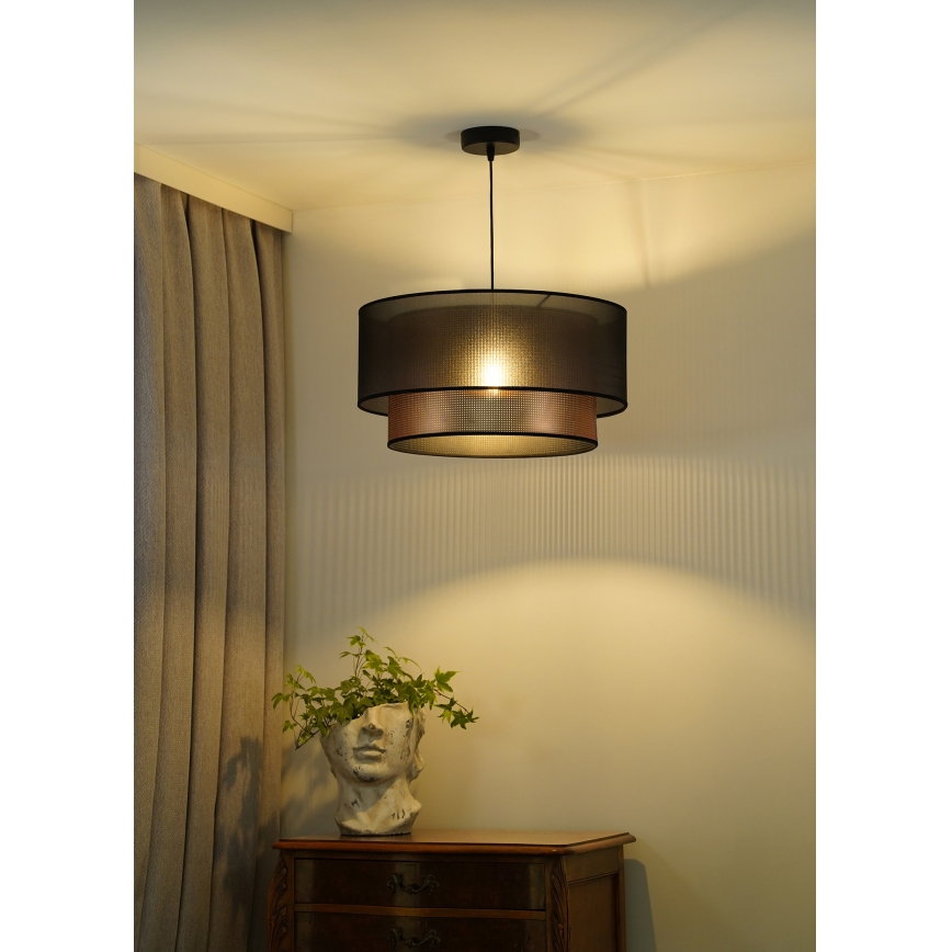 Duolla - Пендел COPPER SHINY 1xE27/15W/230V Ø 45 см кафяв/меден