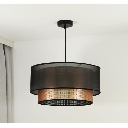 Duolla - Пендел COPPER SHINY 1xE27/15W/230V Ø 45 см кафяв/меден
