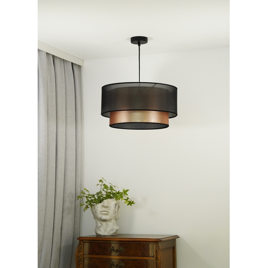 Duolla - Пендел COPPER SHINY 1xE27/15W/230V Ø 45 см кафяв/меден