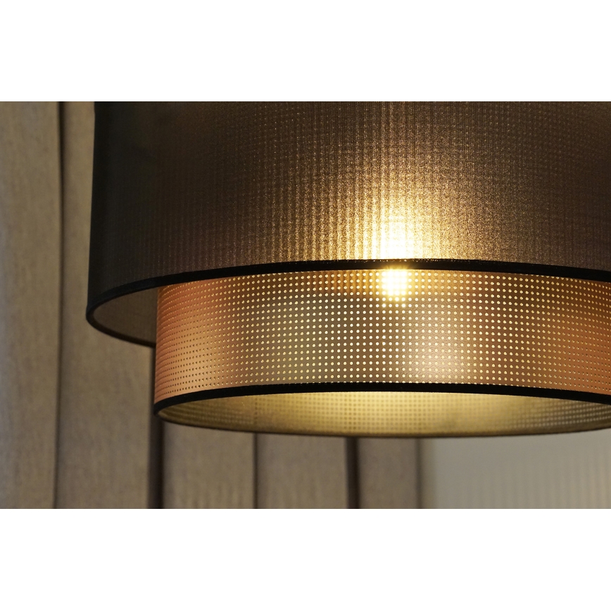 Duolla - Пендел COPPER SHINY 1xE27/15W/230V Ø 45 см кафяв/меден