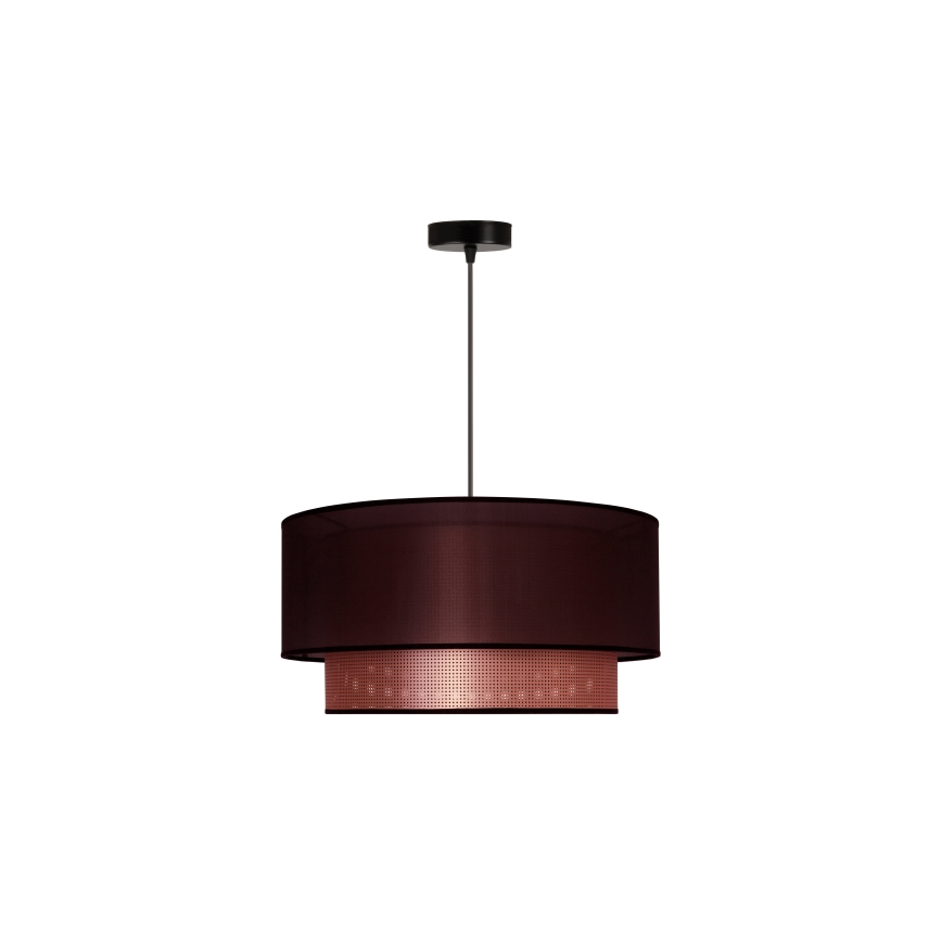 Duolla - Пендел COPPER SHINY 1xE27/15W/230V Ø 45 см кафяв/меден