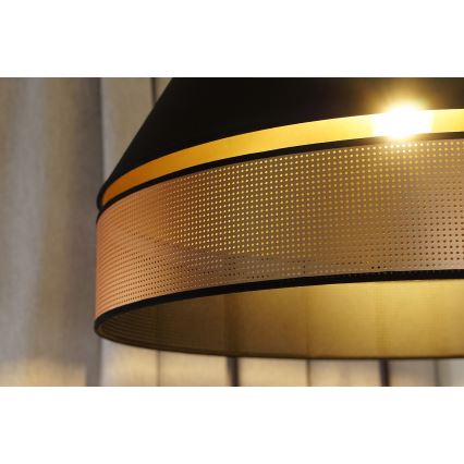Duolla - Пендел COPPER SHINY 1xE27/15W/230V Ø 60 см черен/меден