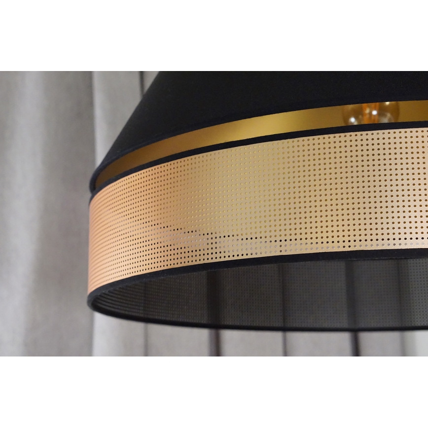 Duolla - Пендел COPPER SHINY 1xE27/15W/230V Ø 60 см черен/меден