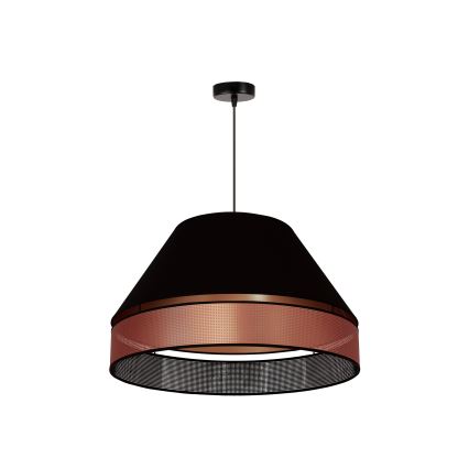 Duolla - Пендел COPPER SHINY 1xE27/15W/230V Ø 60 см черен/меден