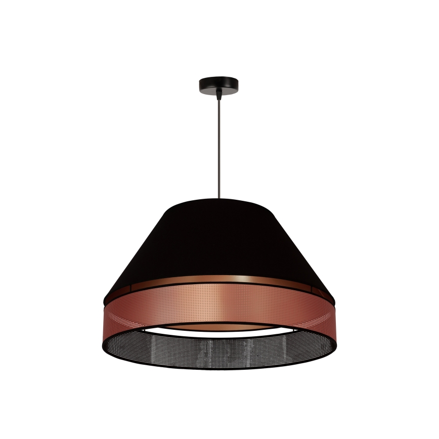 Duolla - Пендел COPPER SHINY 1xE27/15W/230V Ø 60 см черен/меден